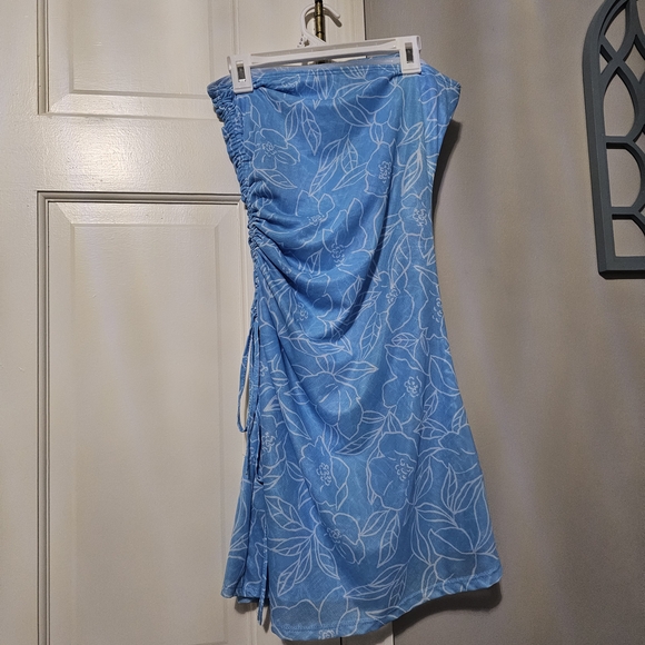 SHEIN Blue Strapless Dress - Picture 2 of 4